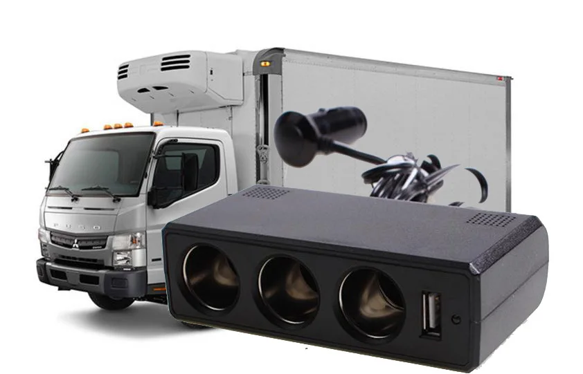 Good Heat Dissipation High Power Truck Socket And Usb 24 V To 12 V Truck On