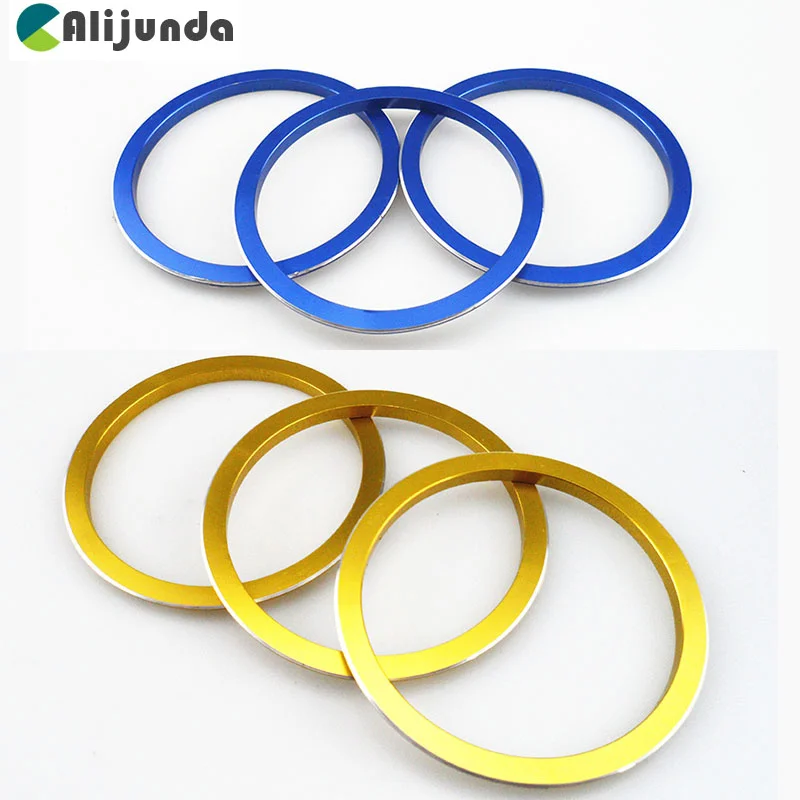 

Alijunda Car Interior Manual Air Conditioning Knob Decoration Ring for Ford Focus 2 MK2 Focus 3 MK3 Kuga , car Styling