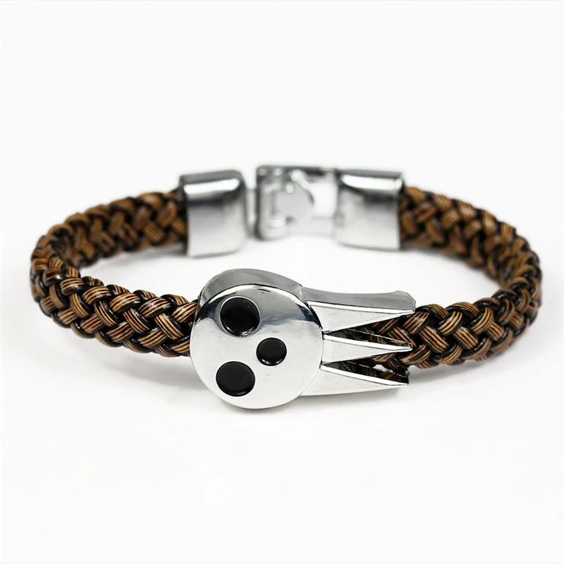 J店お土産アニメsouleaterブレスレット腕輪魂の織りレザーブレスレット男性ジュエリーファン形見 Men Jewelry Leather Braceletleather Bracelet Men Aliexpress