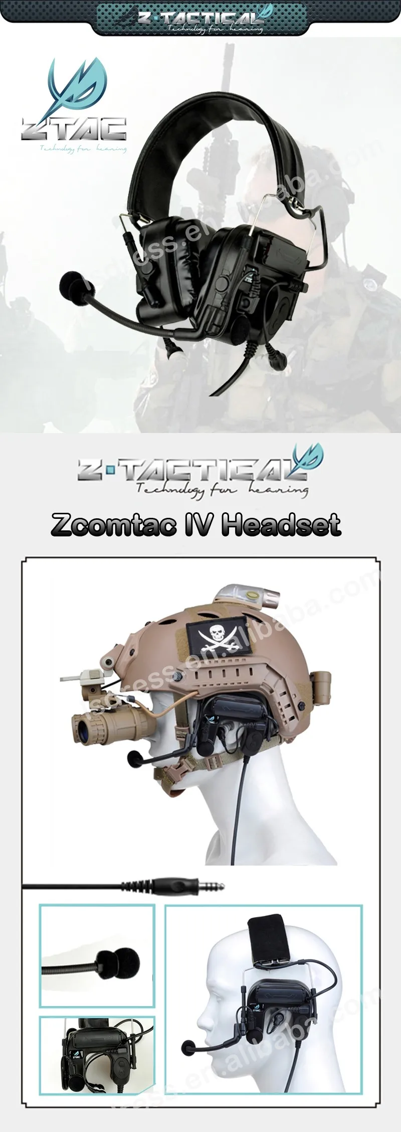 Fone de Ouvido Elemento Comtac Z-tac Airsofit Air Gun Softair Arsoft Tático Caça Rádio Kenwood Midland Ptt Estilo 4 2 Rádio kenwood Midland ptt Fone de Ouvido Estilo