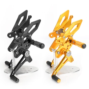 

Areyourshop Rea rsets Rear Sets Foot pegs Foot rest For Kawasaki Z250 Z300 Ninja 250 300 2013-2017 Motorcycle Accessories