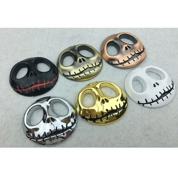

2 PCS 5*5CM Car Sticker Halloween Jack Skellington Metal Funny DIY Decals Sticker Bomb Car Accessory Refitting