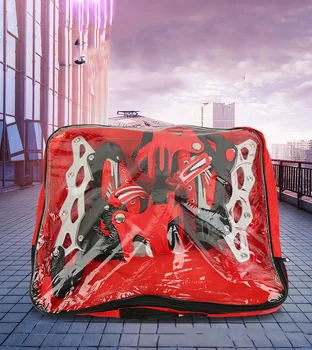 

Transparent Square roller skates handbag adult universal skates set bag roller skates waterproof backpack bag