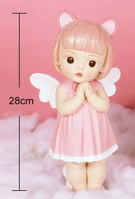 28cm 3D «ангелочек» штукатурка силиконовые формы DIY гипса фигурка куклы пресс-форм гончарная глина формочка, Инструменты для декорирования модель Рождественские подарки - Цвет: 28cm