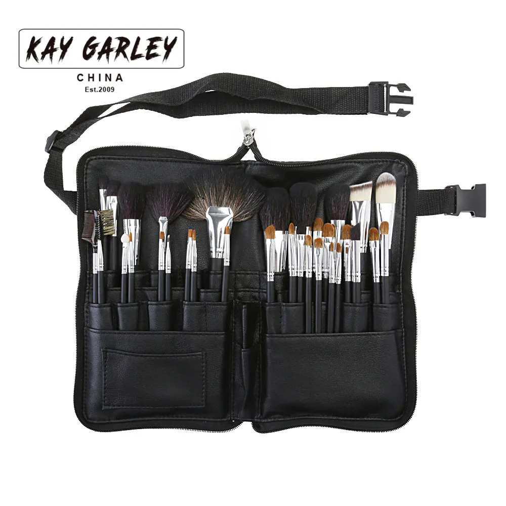 KAY GARLEY 32pcs Artist Professional Makeup Brush Set High Quality Powder BB Cream Brush Set Face Eye Lip Makeup Brush Tool Kits
