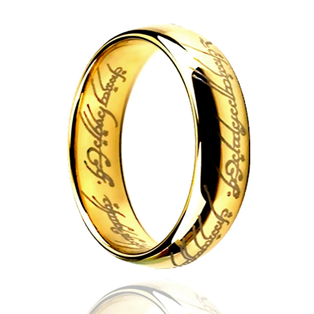 

Shengmei Men's Jewelry Punk Style 316L Stainless Steel Gold Silver Letters Ring For Men Drop Shipping Bague Homme SP347