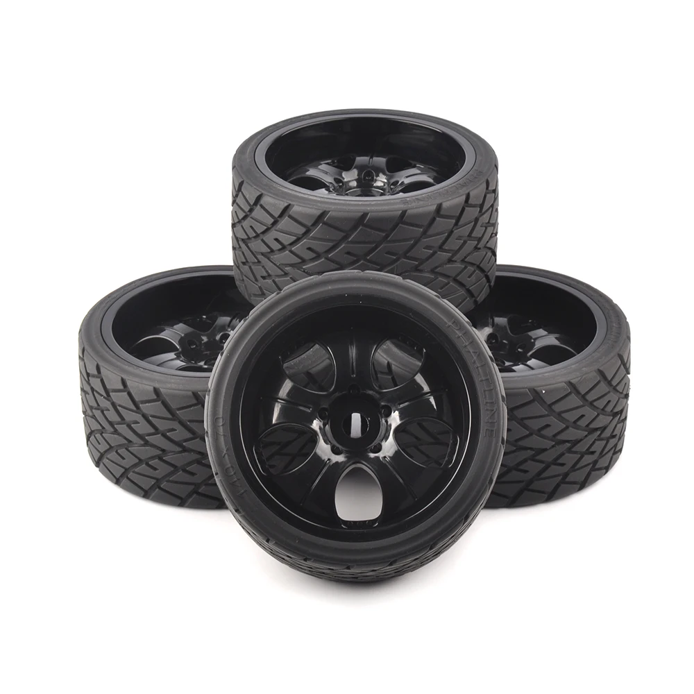 Trucks em Rodas de Estrada Pneus para Corridas de Carros de Rali Hex 1:8 rc Monster 139mm 70mm Brinquedo Acessórios Peças 4 pc - Set 17mm 6 monster trucks em rodas de estrada 139mm