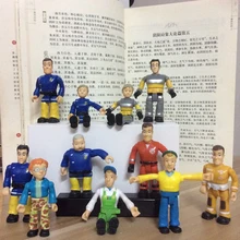 Random 5pcs lot joint movable 6 8cm Fireman Sam Action PVC Figure Toys for kids