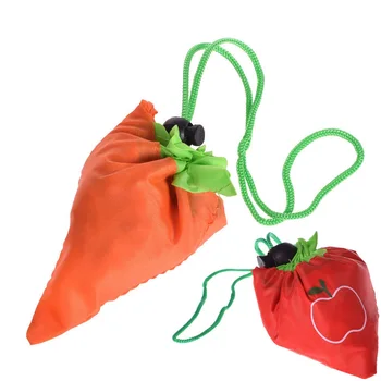 

High Quality Creative Vegetable Shaped Foldable Shopping Bag Eco Resuable Large capacity Tote Pouch Recycle Storage Handbags