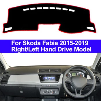

Car Auto Inner Dashboard Cover Dash Mat Cape Pad Carpet Dash Dashmat 2 Layers For Skoda Fabia 2015 2016 2017 2018 2019 LHD RHD