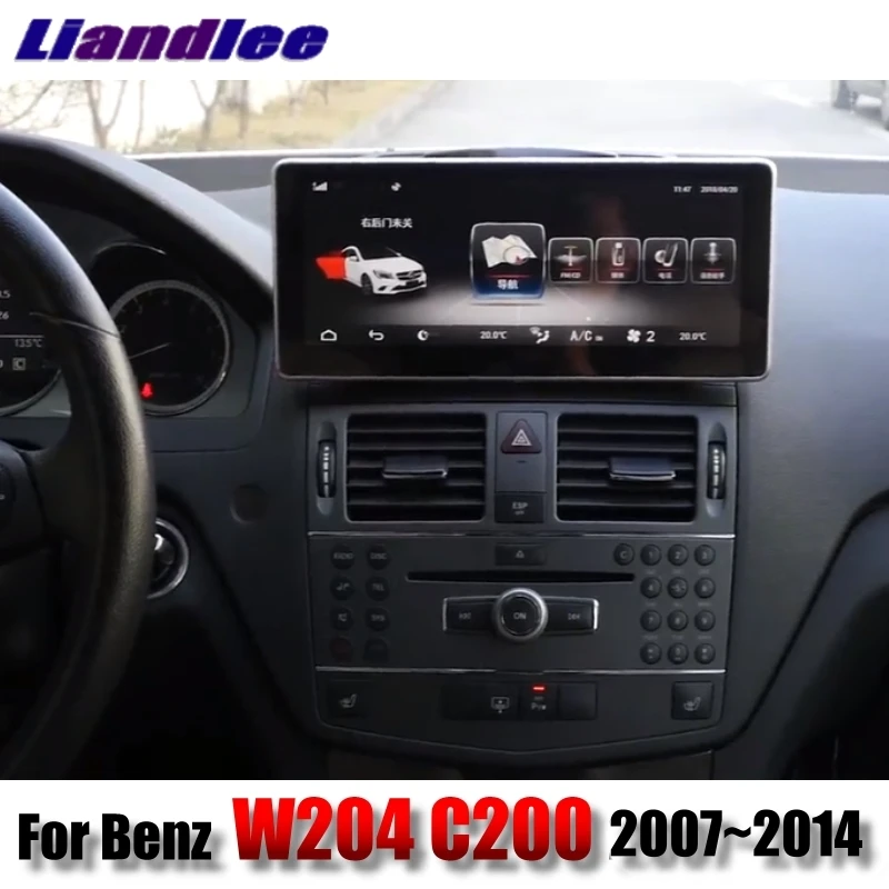 Liandlee автомобильный мультимедийный плеер NAVI CarPlay адаптер для Mercedes Benz C Class MB W204 2007 ~ 2014 Автомобильный радиоэкран gps навигации