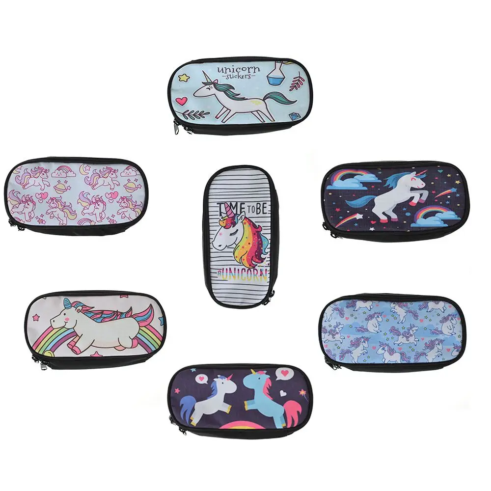 

1PCS 8 Styles Cute Fashion Animal Unicorn Pencil Case for Girls Boys School Supplies Stationery Gift For kids Free Shipping Hot