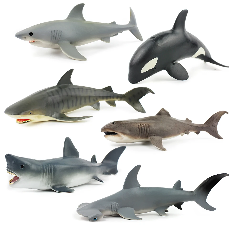 

Ocean Animals Dolphin Simulation Sea Life Animal Rays Shark Turtle Model Figurines Action Figures Miniature Education Toys