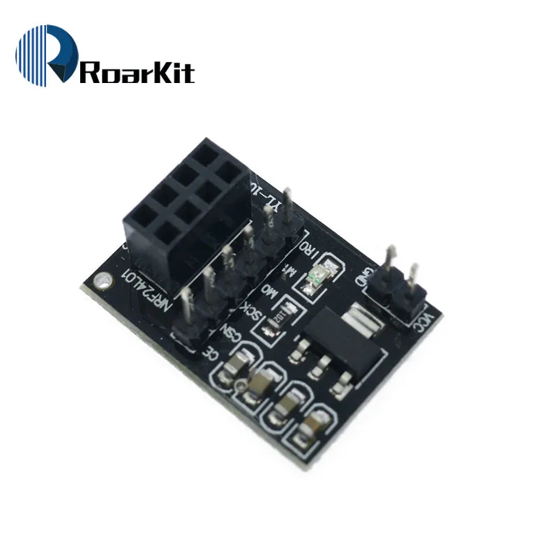 Плата адаптера розетки Whelesale 8Pin NRF24L01 + беспроводной модуль 51 приемопередатчика