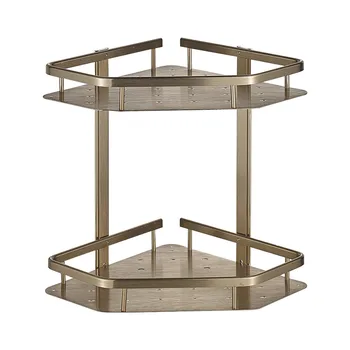 

Bathroom Shelf Aluminum Wall Bolt Inserting Type Bath Shower Rack Bath Shower Shelf Bath Shower Caddy Holder 2 Tier Corner Shelf