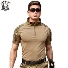 SINAIRSOFT мужские летние походные футболки новые тактические с коротким рукавом военные камуфляжные хлопковые рубашки охотничья одежда страйкбол