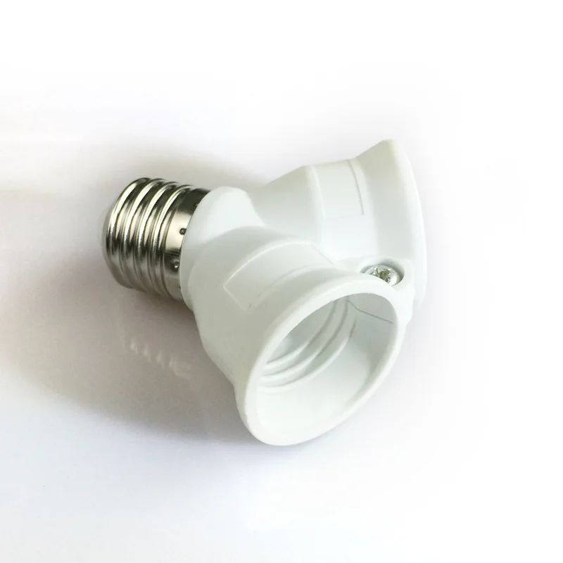 1 шт. огнеупорный E27 до 2 E27 держатель лампы конвертер гнездо преобразования светильник цоколь Тип 2E27 y-образный адаптер для светодиодной лампы
