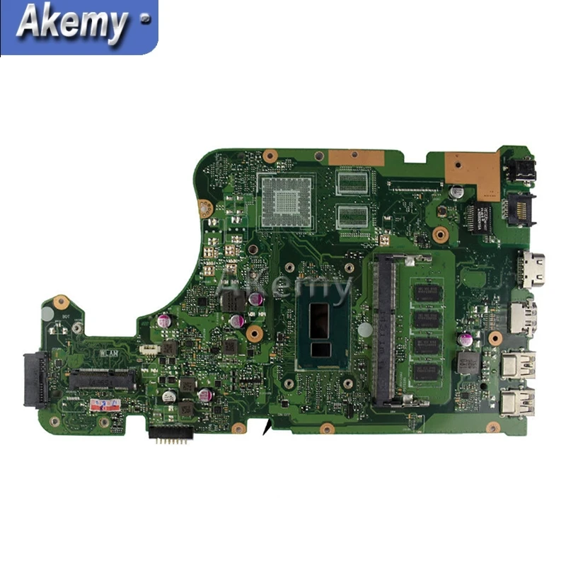Akemy X555LD محمول اللوحة الأم ل ASUS X555LA X555LD X555LF X555LJ X555L X555 اختبار اللوحة الأصلية 4GB-RAM I3-CPU