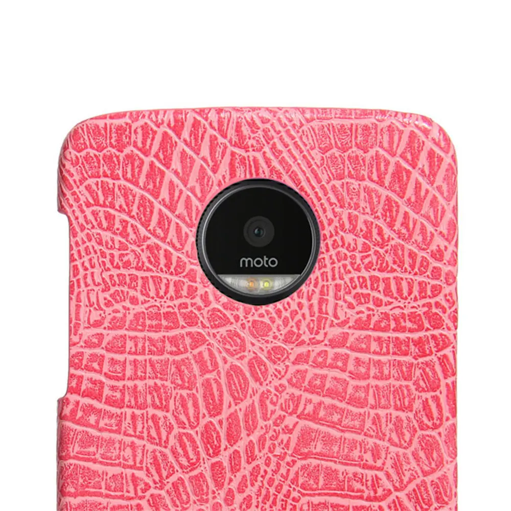 Крокодиловый Чехол для Motorola Moto Z XT1650 01 03 Жесткий ПК Защитный чехол телефона MotoZ 05