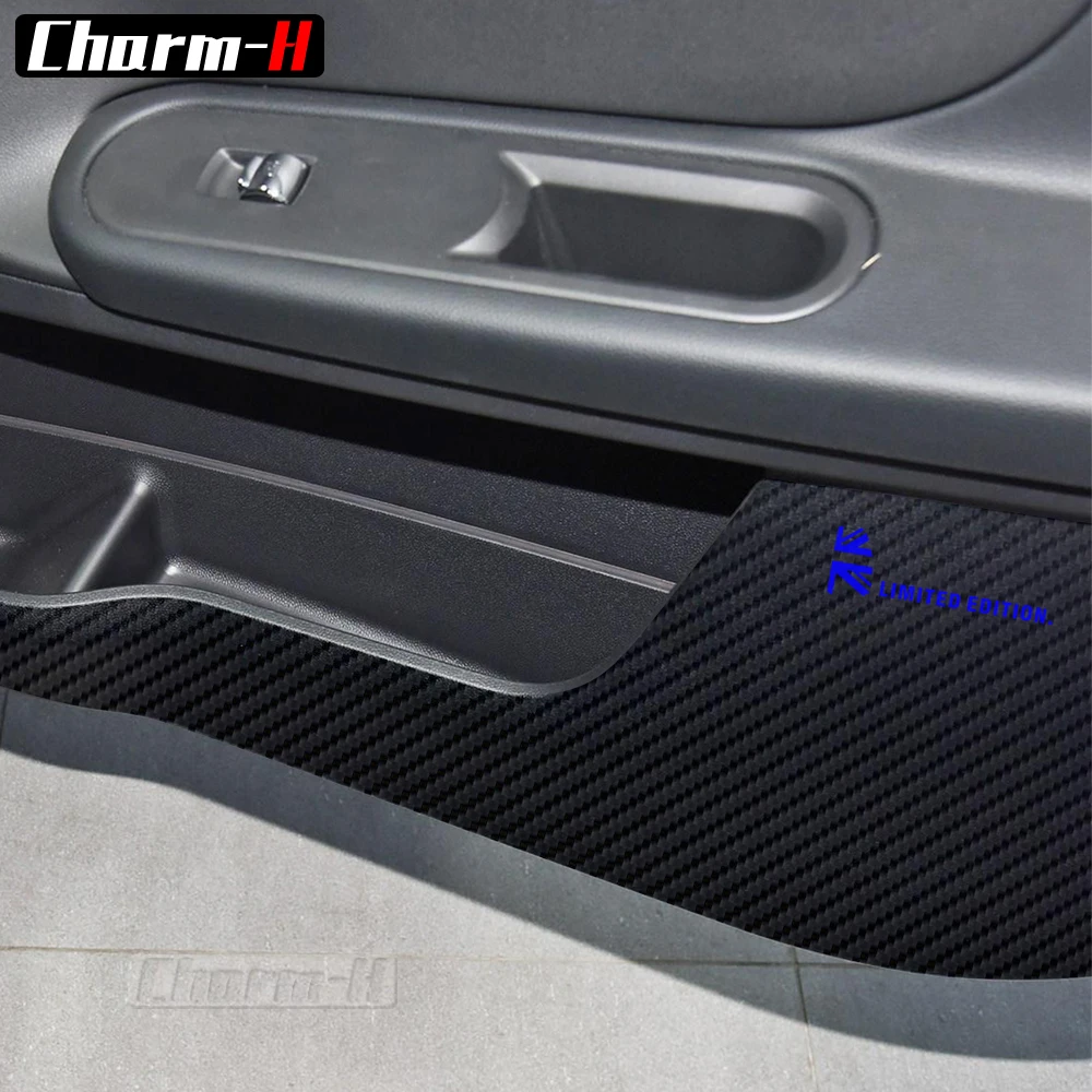 Для MINI Countryman F60 5D из углеродного волокна кожаная защитная накладка на дверь