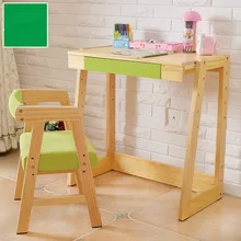 Children learn simple modern solid wood tables and chairs set lifting student desks and chairs combined