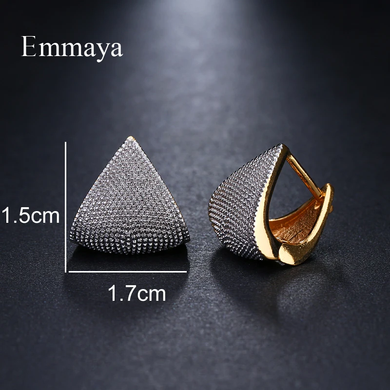 Emmaya العلامة التجارية الفريدة الأزياء اثنين من لهجة الأصالة هندسية مجوهرات أقراط للمرأة سحر الزفاف حزب هدية Emmaya العلامة التجارية الفريدة الأزياء اثنين من لهجة الأصالة هندسية مجوهرات أقراط للمرأة سحر الزفاف حزب هدية