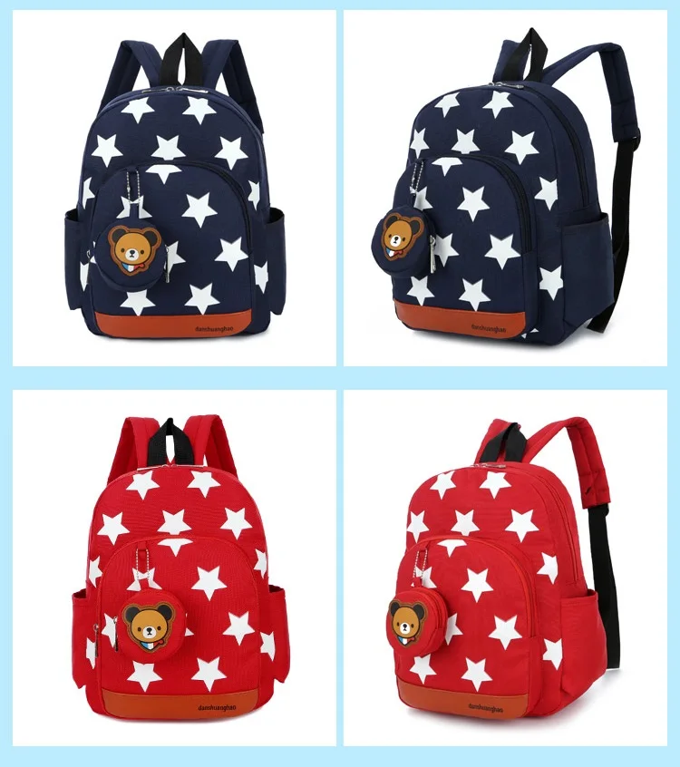 Boys Backpacks for Kindergarten Printing Stars light Nylon Children Backpacks Kids Kindergarten School Bags for teenage girls mochila (9)