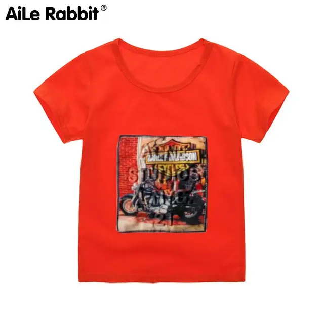 AiLe Rabbit 2018 Children Short Sleeve Tops Tee Summer Hot Boys Girls Fashion Patch Letters Infant Baby Cotton Clothing k1