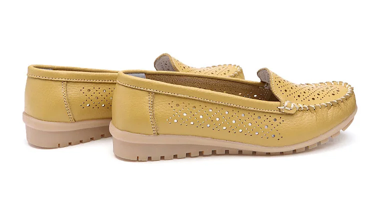 AH 168-New Arrival Cow Leather Women Loafers-11