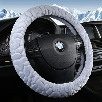 

Plush Winter Car Steering Wheels Covers 38CM/15'' Steering Wheel Hubs Car Styling,Steering-wheel All Car Sedan Free Shipping