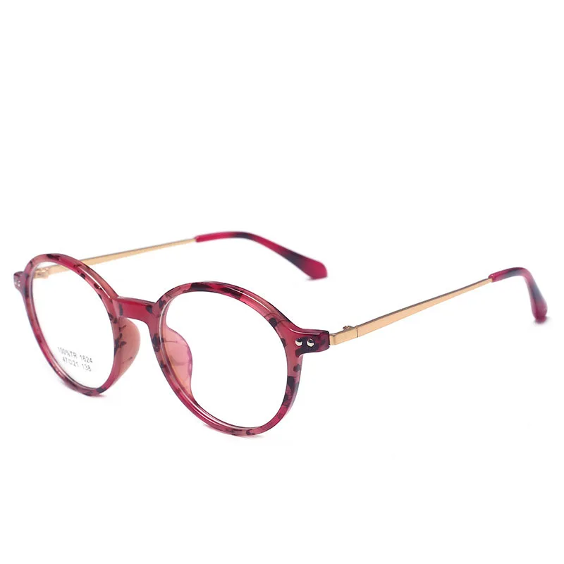 

Fashion Clear Lens Round Glasses Unisex Reading Eyeglasses TR90 Computer Eyewear Frame Optical Eyewear Oculos 1624A