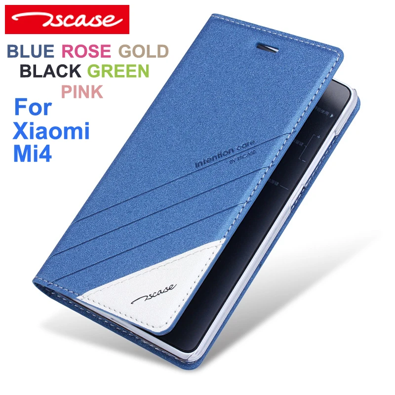 Tscase Высокое качество для Xiaomi mi 4 кожаный чехол флип Чехол Xiao телефона невидимый