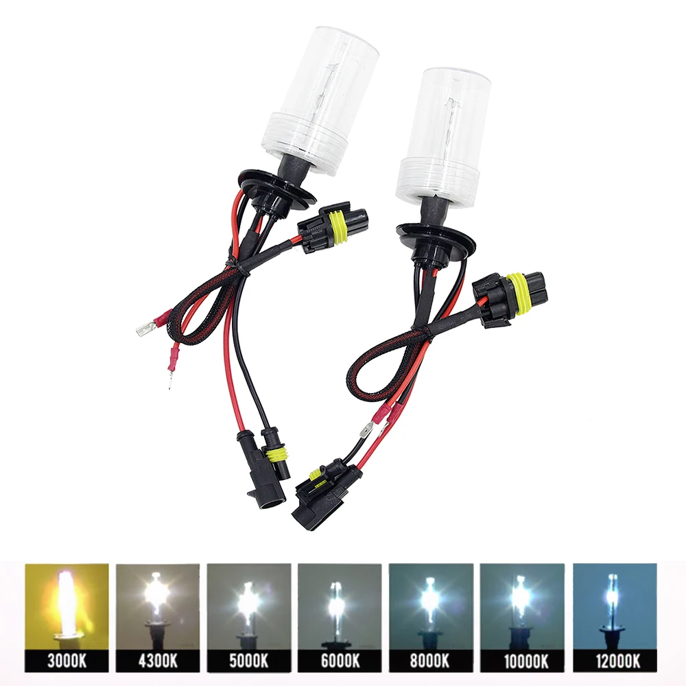 2 шт 12В 55 Вт H4 лампы H7 H1 H3 XENON HID Conversion Kit KitH11 H8 9005 Авто фара галогенная лампа 3000k 4300k 5000K 6000k 8000K