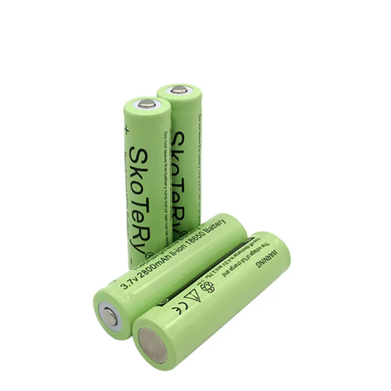 10 шт SkoTeRy 18650 литий-ионный аккумулятор, литиионый аккумулятор, 3000mAh 3,7 V литий-ионная аккумуляторная батарея 18650 батареи зеленый