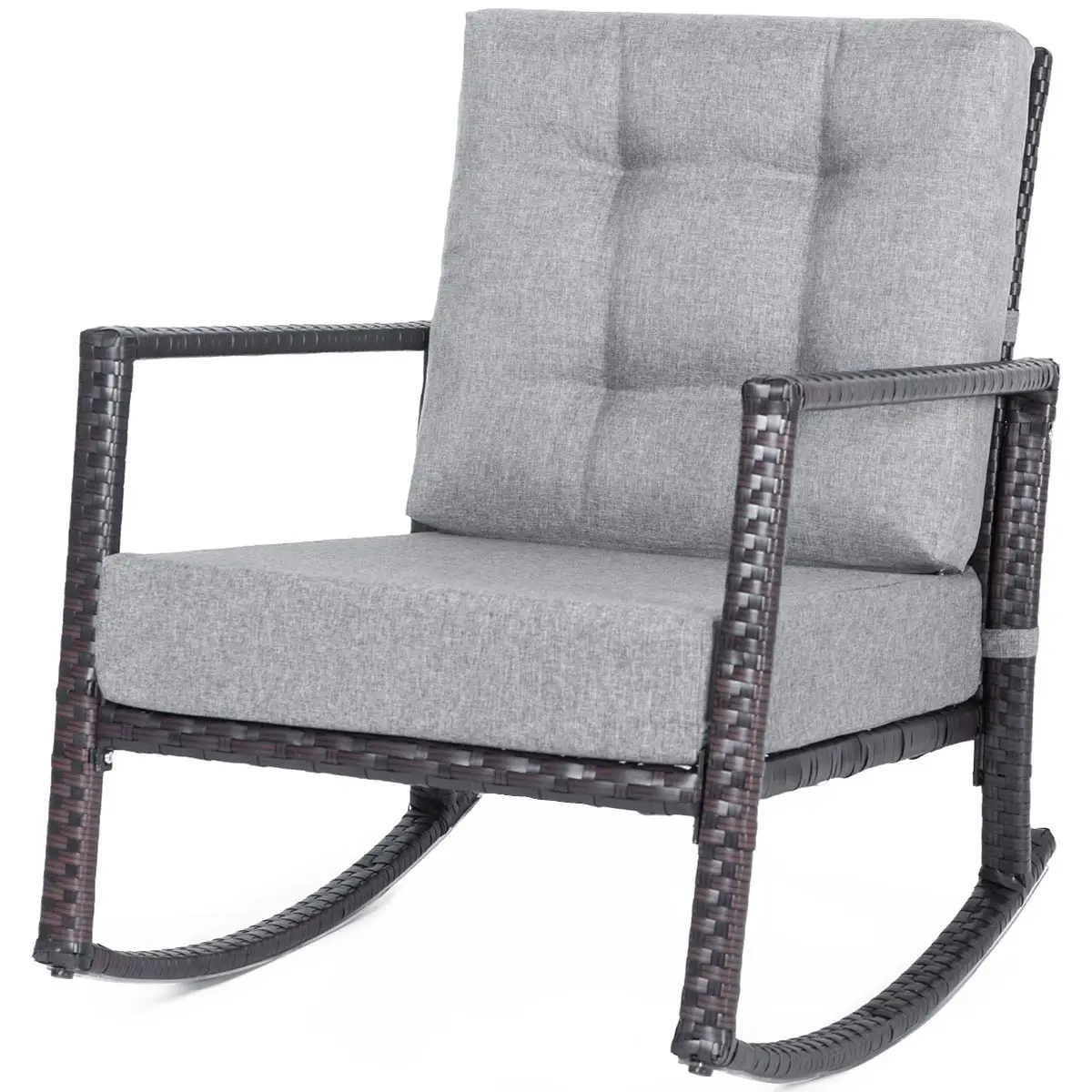 

Rattan Patio Chair, Outdoor Furniture Set Clearance with Cushioned Sectional Sofa Garden, Backyard, Lawn Furniture