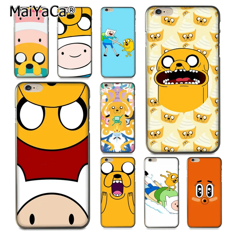 

MaiYaCa Jake Adventure Time New Multi Colors tpu phone case for iPhone 8 7 6 6S Plus X xs max xr 5S 11pro max case Cover