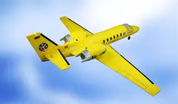 Dynam желтый 1180 мм Cessna 550 Turbo Jet RC RTF пропеллер самолет с моторным сервоприводом батарея TH03705