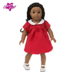 18in кукольная одежда Baby New born Одежда 43 см fit кукла значение красное платье Детская кукла одежда Детские лучшие подарки