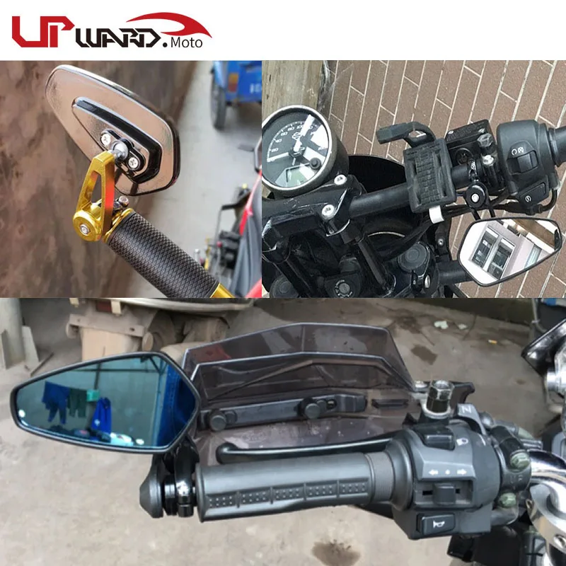 야마하 XJR1300 XJR 1300 오토바이, 22mm 7/8 인치 핸들 바 그립 엔드 백미러