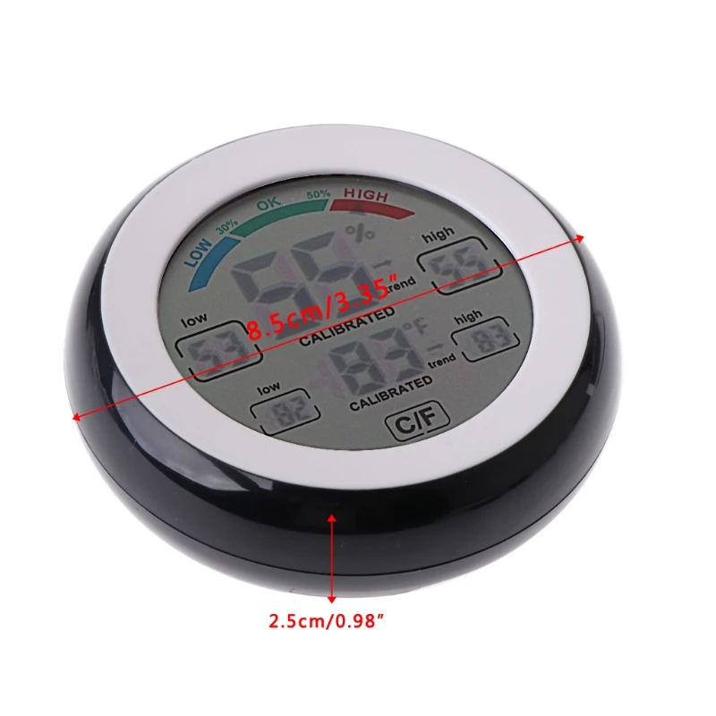 Цифровой Крытый термометр гигрометр сенсорный датчик температуры и влажности монитор