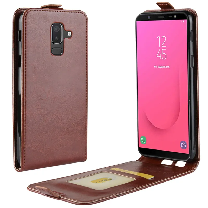 Для Samsung Galaxy J8 2018 Чехол Флип кошелек чехол для телефона из искусственной кожи J810F