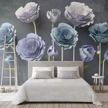 Beibehang пользовательские обои 3d Стерео цветы современный минималистский ТВ фон фрески обои украшение дома Фреска 3d обои