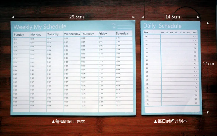 1 шт/20 листов обучение работа День Неделя Месяц мой планировщик по расписанию блокнот на спирали, офисный стол блокнот-органайзер чек лист