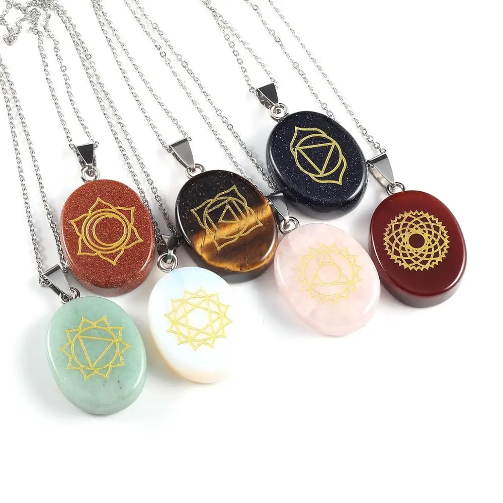 2019 Новый кулон из натурального камня ожерелье divination для женщин цепочка