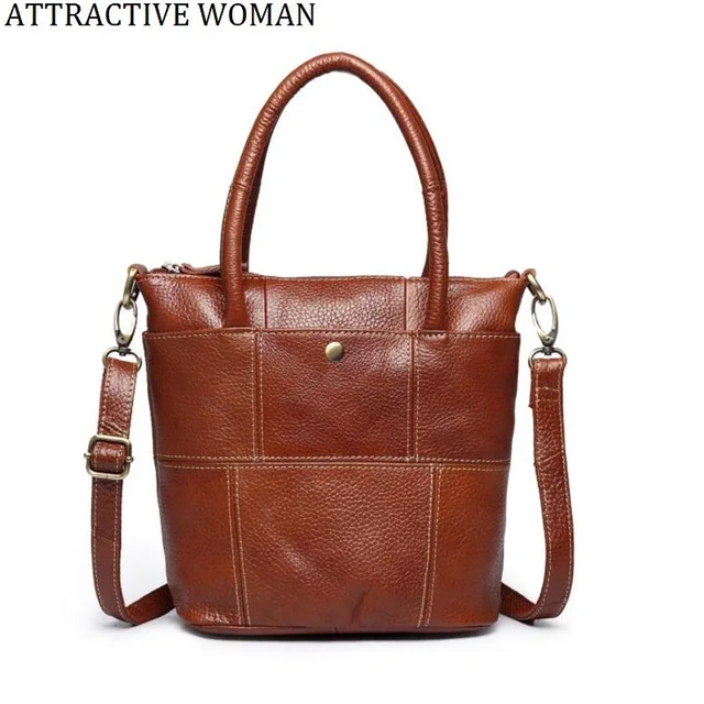 Real Genuine Leather Women Bag Cowhide Handbags Female Tote High Real Genuine Leather Women Bag Cowhide Handbags Female Tote High Quality Messenger Bags Shoulder