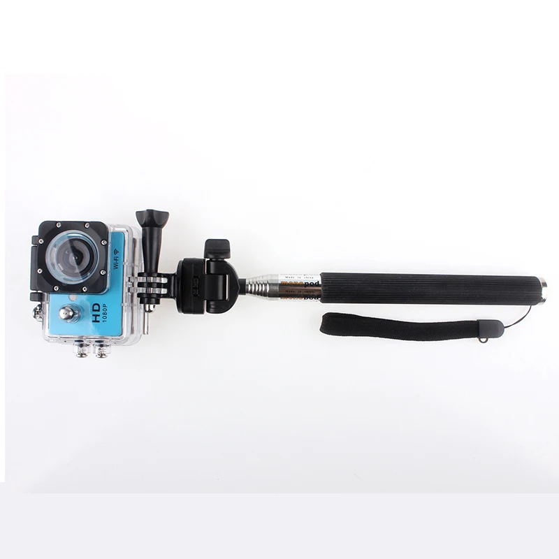 Portable Handheld Self-Timer Camera Camcorder Monopod for Sport Video Photo Helmetcam Action Cam Camera