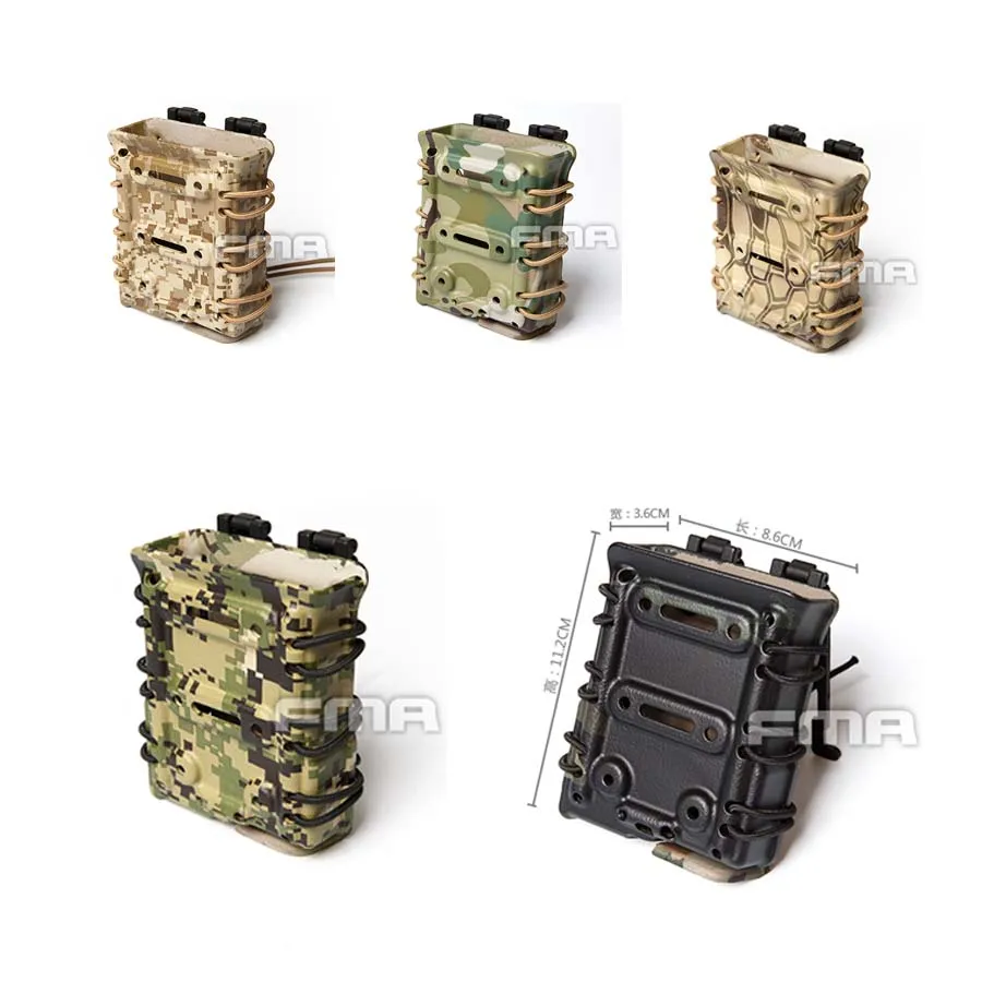 1 шт. FMA Camo Scorpion RIFLE Mag Один Подсумок 7 62 для Molle TB1267 тактическая сумка журнала | Спорт