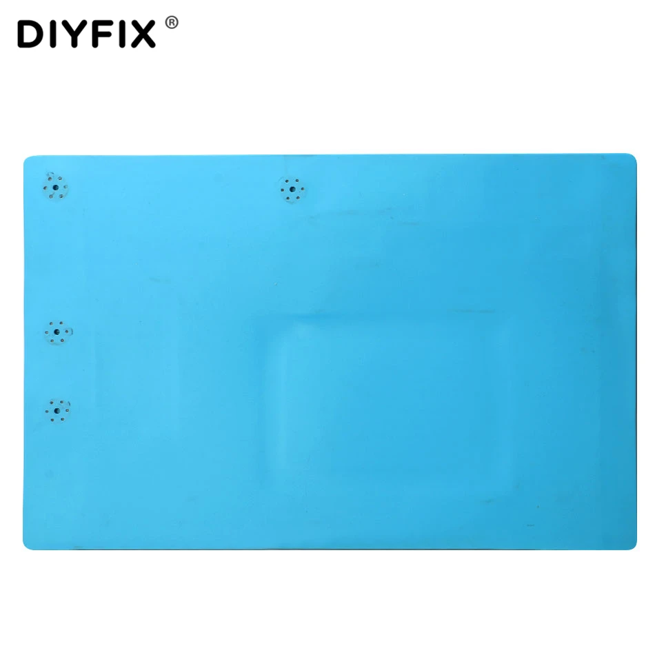DIYFIX 45x30cm Heat Insulation Silicone Pad Desk Mat Maintenance Platform for BGA Soldering Repair Station with Magnetic Section