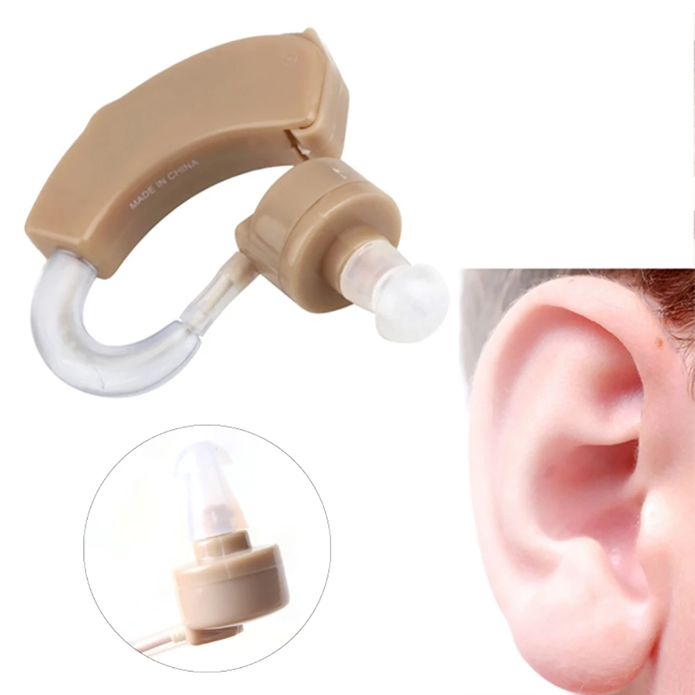 

Hot Ear Hearing Aid Mini Device Volume Adjustable Sound Voice Amplifier Enhancement Hear Clear For The Elder Deaf Aids Ear Care