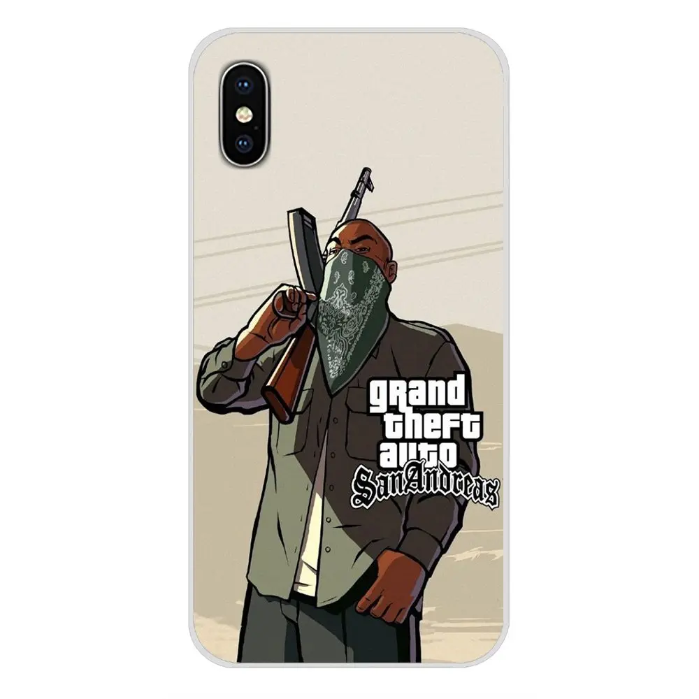 Прозрачные мягкие чехлы для Samsung Galaxy A3 A5 A7 J1 J2 J3 J5 J7 2015 2016 2017 GTA San принтер Grand Theft Auto 5